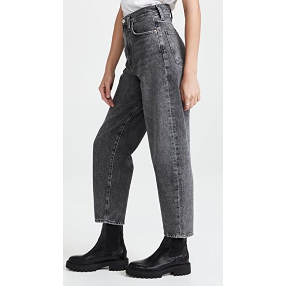 Agolde Balloon Ultra High Rise Curved Taper Jeans in Wicked Size 24 - Picture 2 of 5